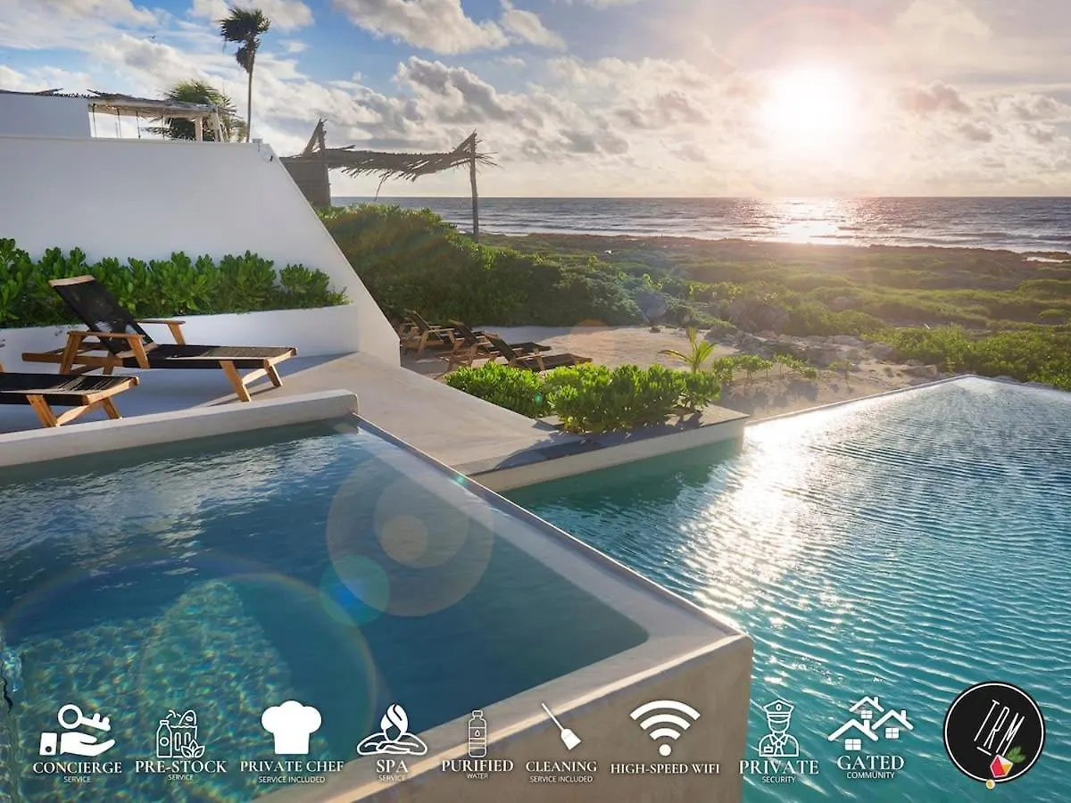 Dream Oceanview Villa 4Br At Tankah Bay Tulum Mexico